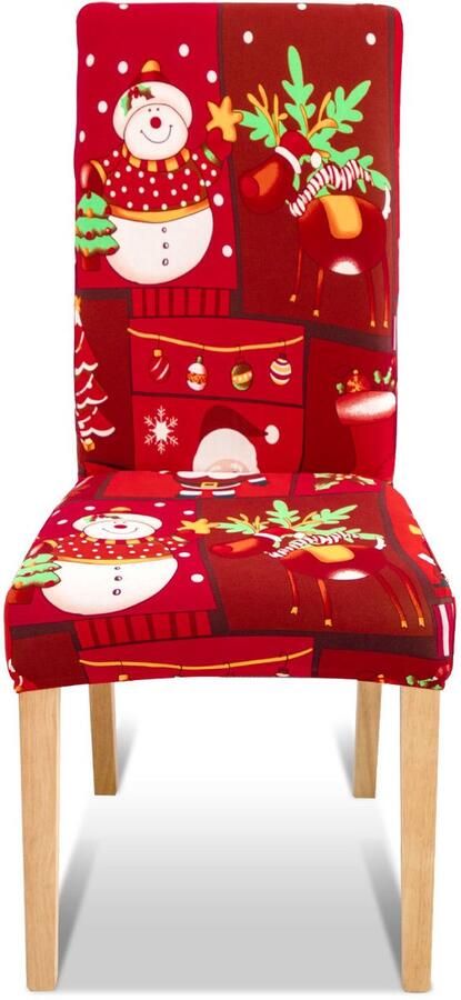 Stoelhoes Kerstmis Washable Chairs Protection for Kitchen Hotel Party Dining Room Stoelhoes Kerstmis kerstdecoratie set van 4