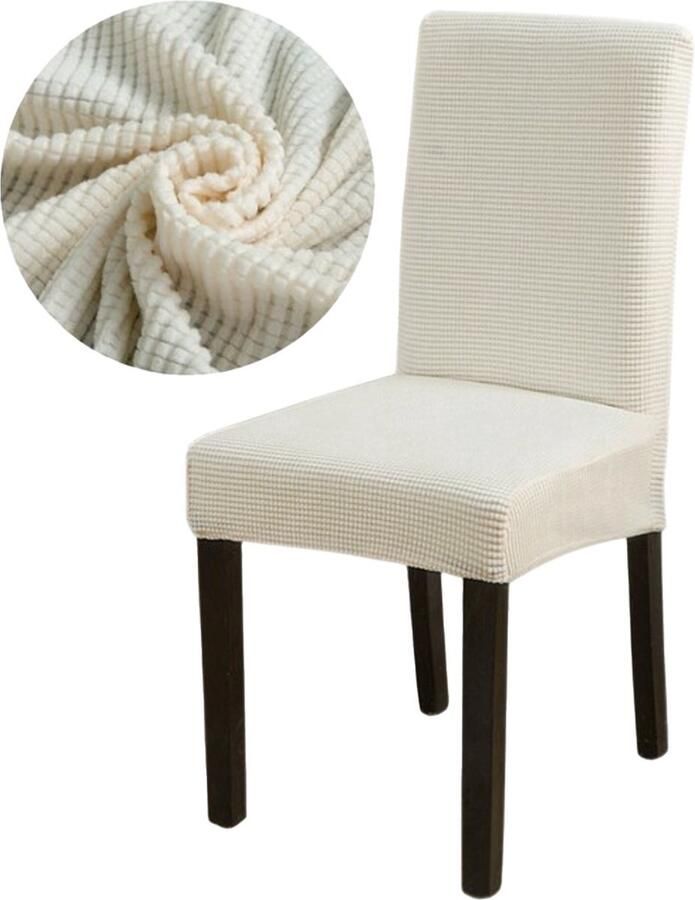 Merkloos Stoelhoezen Eetkamerstoel Elastische Stoelhoes Moderne Eetkamerstoelhoes Verwijderbare Wasbare voor Hotelfeest Bruiloft Eetkamer (Grijs-modern 6 stukken) - Foto 2
