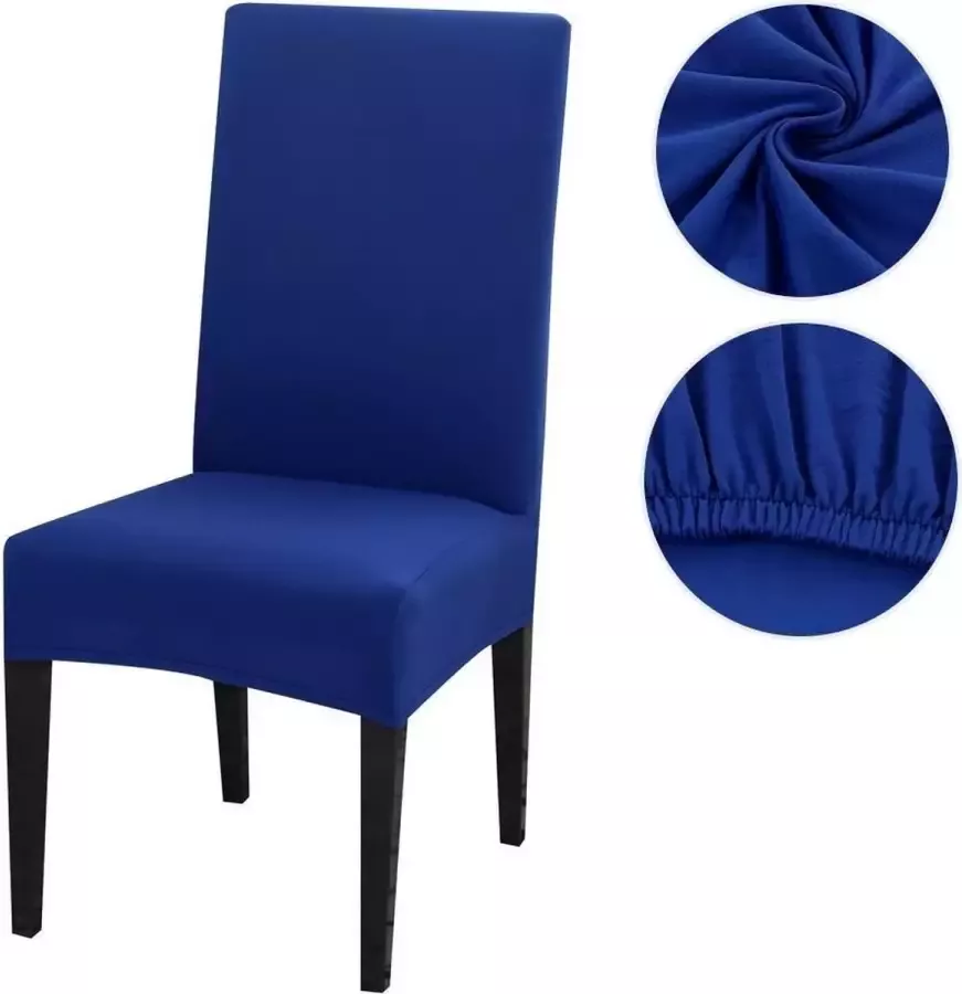 Stoelhoes voor Eetkamerstoel 2 Stuks Aqua Blauw Stretch Materiaal Universele Stoelhoezen Bescherming voor uw stoelen Nieuw uiterlijk