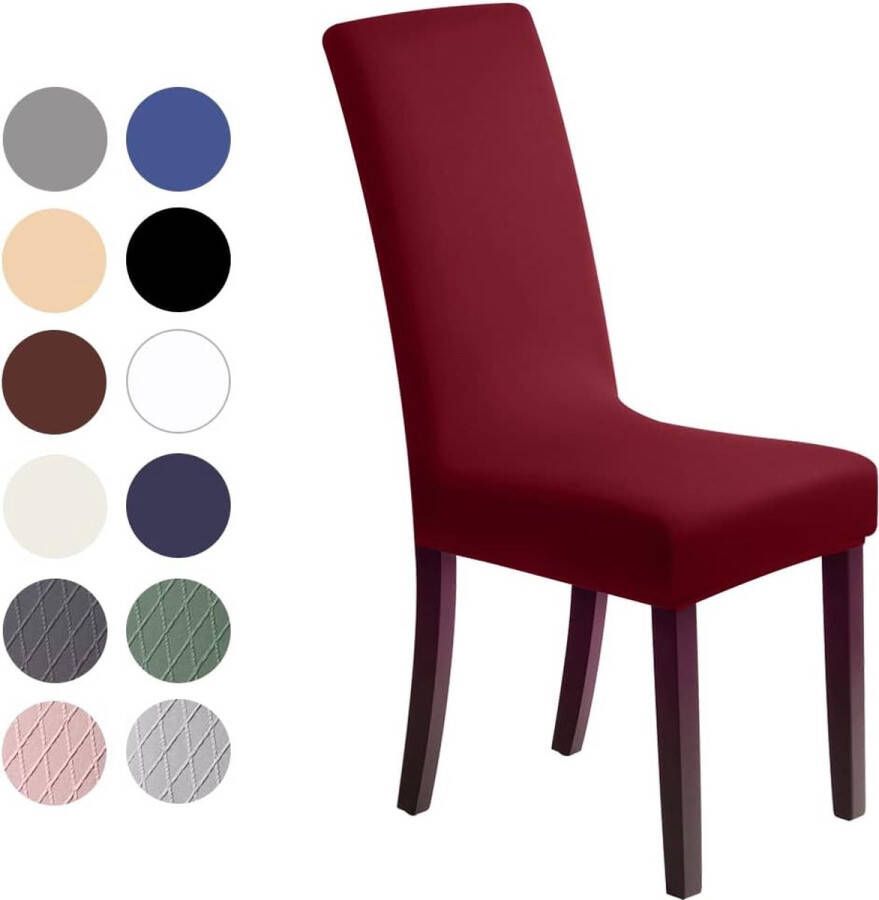 Stoelhoezen 2 Stuks Stretch Stoelhoes Universele Modern Eetstoelhoezen Wasbaar Eetkamerstoelhoezen Stoelbekleding voor Eetkamer Banket Hotel Feestdecoratie (2 Stuks Bruin)