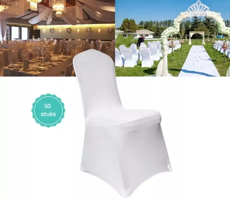 Stoelhoezen 50x Stoelhoezen stretch Stoelhoezen voor bruiloft feesten restaurant & hotel Spandex Stretch hoezen Bruiloft decoratie Bruiloft versiering