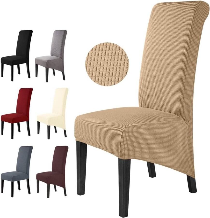 Stoelhoezen 6 stuks Stoelhoezen eetkamerstoelen stoelhoezen stretch