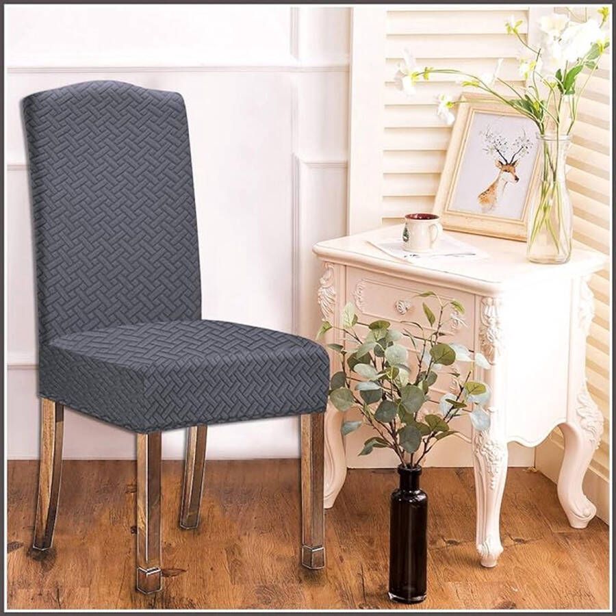 Stoelhoezen eetkamerstoelen \ chair covers dining room chairs 36D x 38.1W x 48.3H centimetres - Foto 3