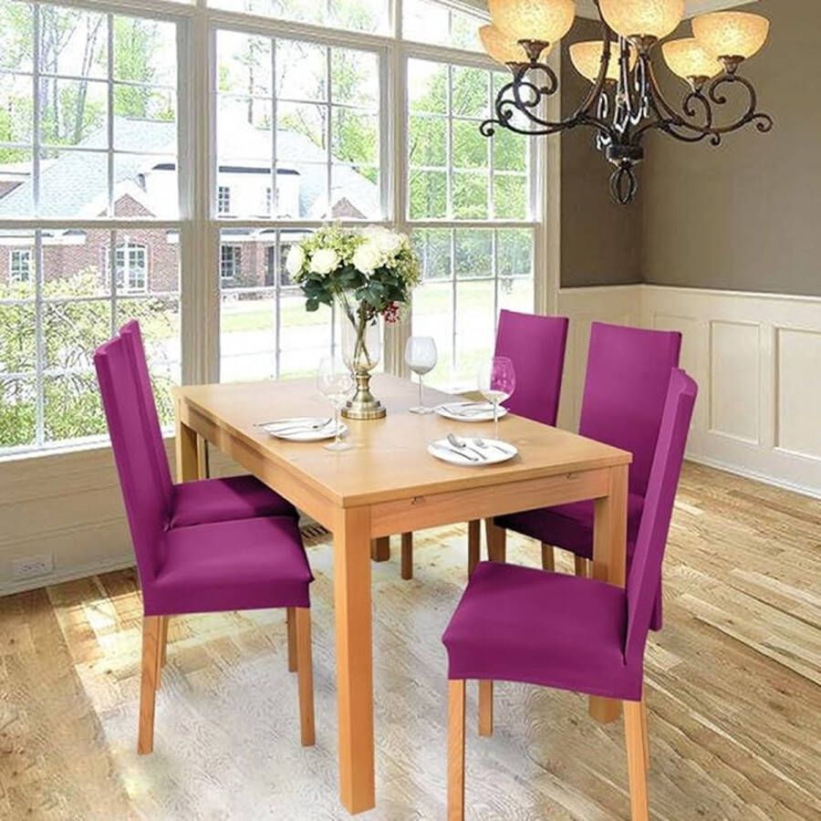 Home Stretch Stoelhoes -Spanhoes met Elastische Band Elegante Stoelhoezen 50D x 50W x 60H centimetres - Foto 2