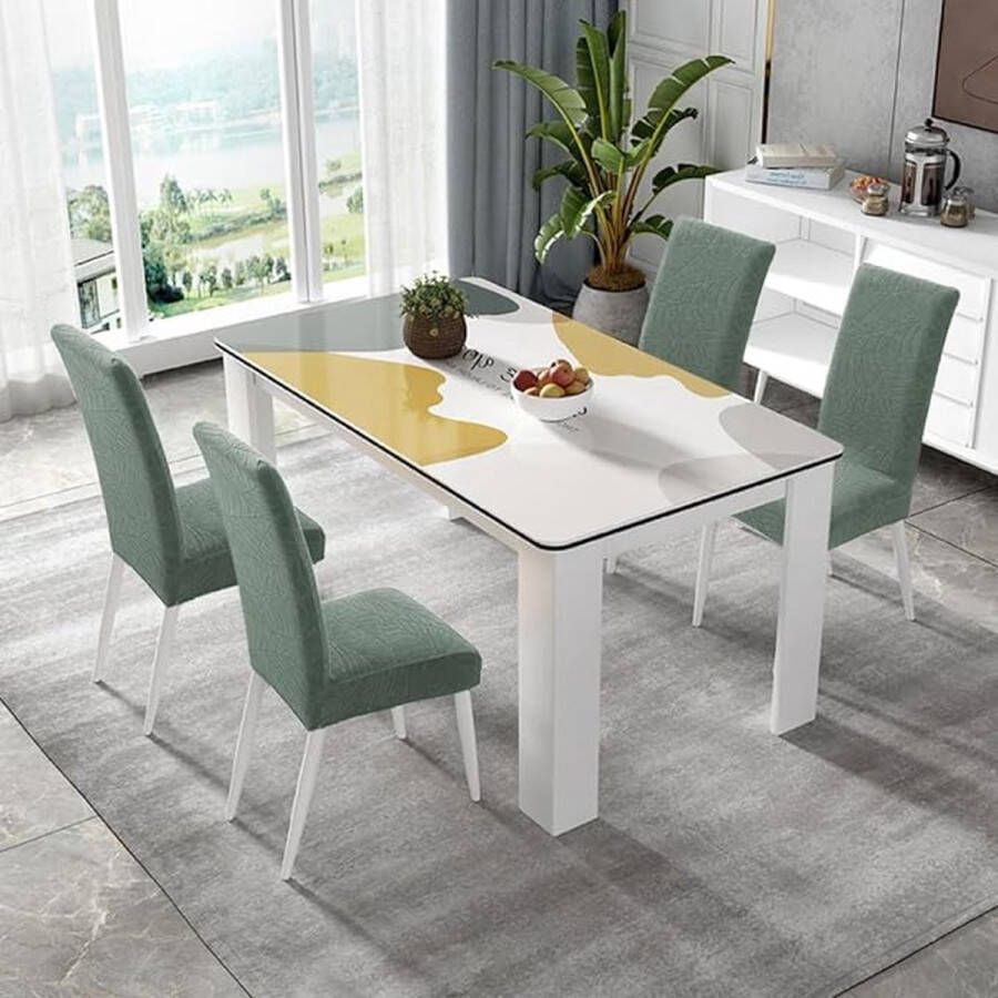 Home Stretch Stoelhoes -Spanhoes met Elastische Band Elegante Stoelhoezen ‎36 x 36 x 50 cm - Foto 4