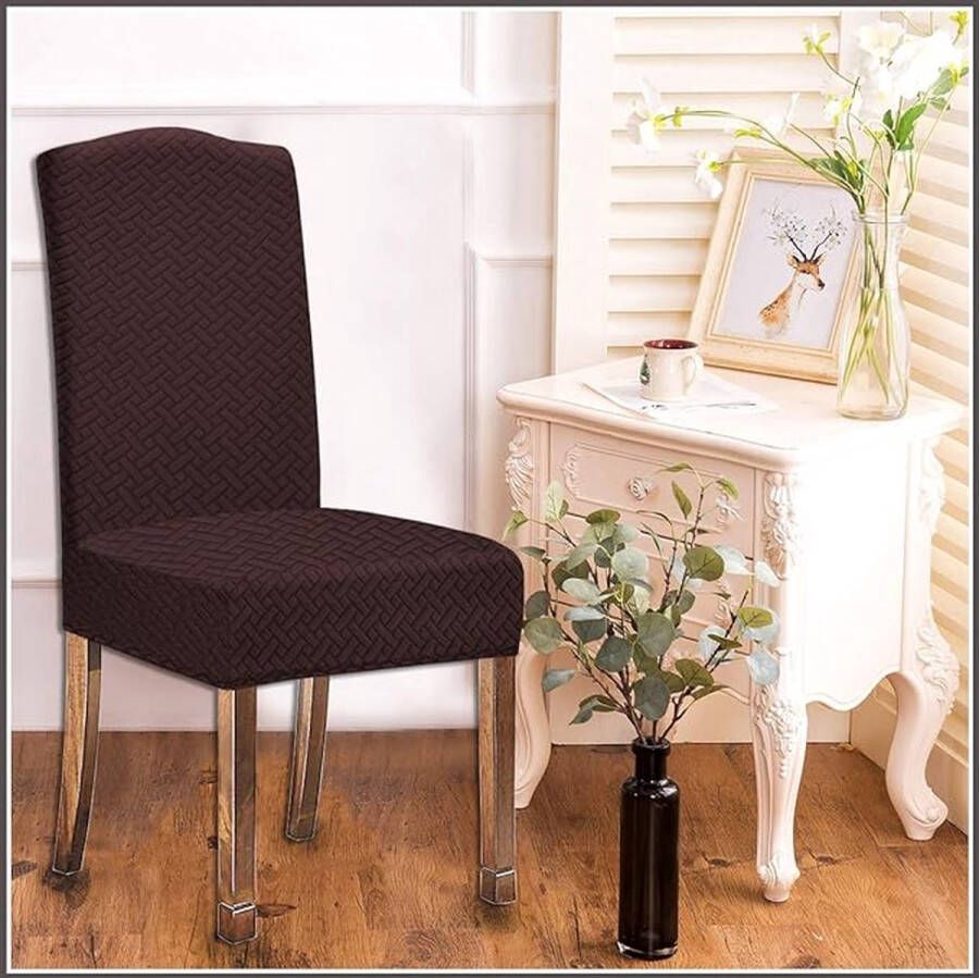 Stoelhoezen eetkamerstoelen \ chair covers dining room chairs 36D x 38.1W x 48.3H centimetres
