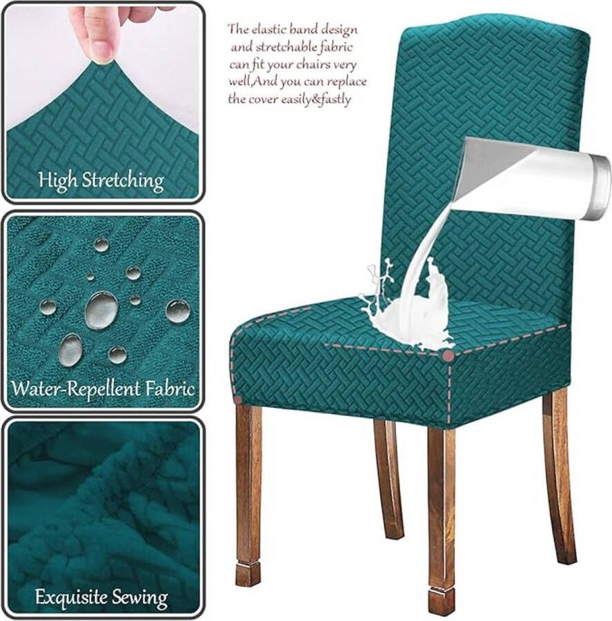 Stoelhoezen eetkamerstoelen \ chair covers dining room chairs ‎38.1 x 36 x 48.26 cm;