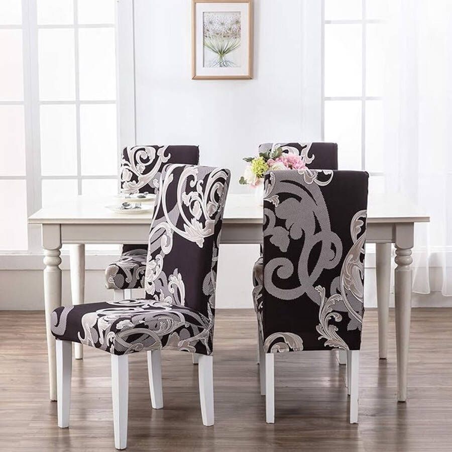 Stoelhoezen eetkamerstoelen \ chair covers dining room chairs 49 x 49 x 100 cm