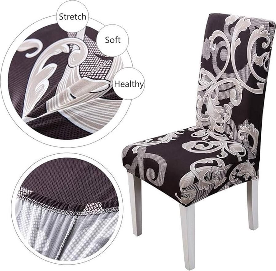 Stoelhoezen eetkamerstoelen \ chair covers dining room chairs 49 x 49 x 100 cm;