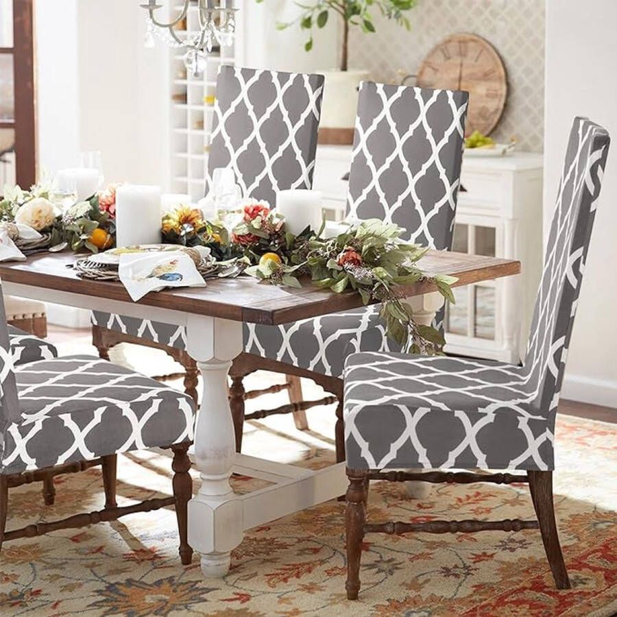 Stoelhoezen eetkamerstoelen \ chair covers dining room chairs ‎50 x 50 x 60 cm