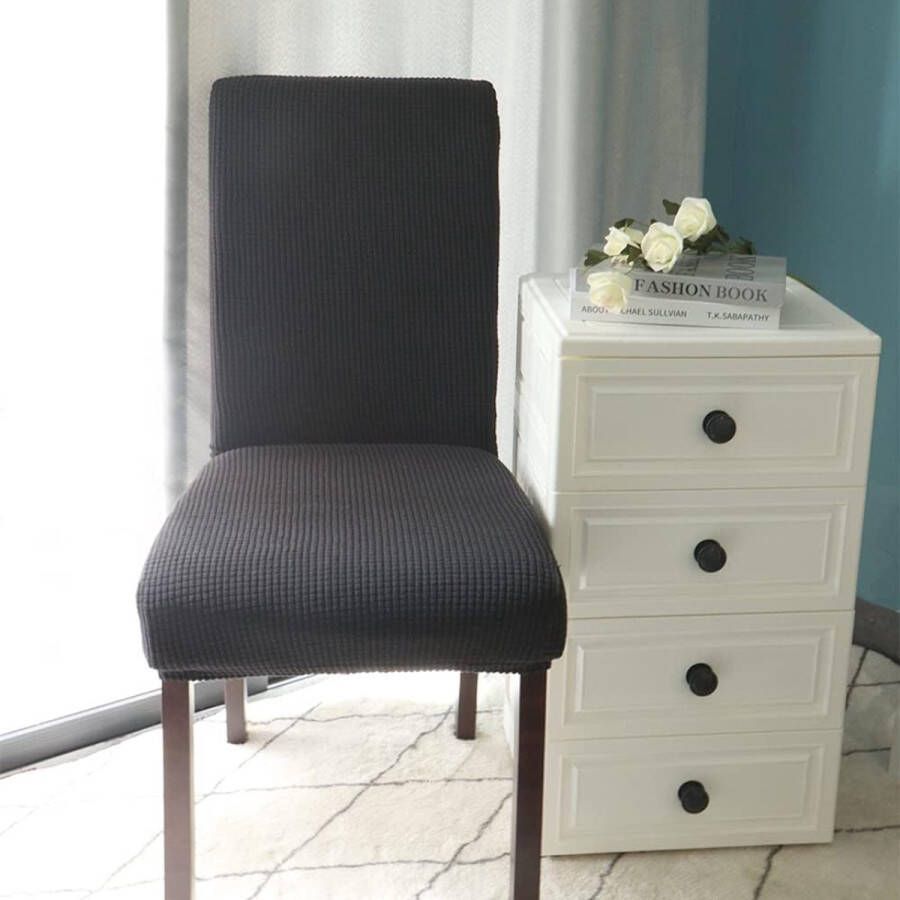 Stoelhoezen Eetkamerstoelen Dining Chair Covers: Set van 4 Elegantie & Bescherming voor Eetkamer Bruiloft & Banket Stretchy Wasbaar & Stijlvol!