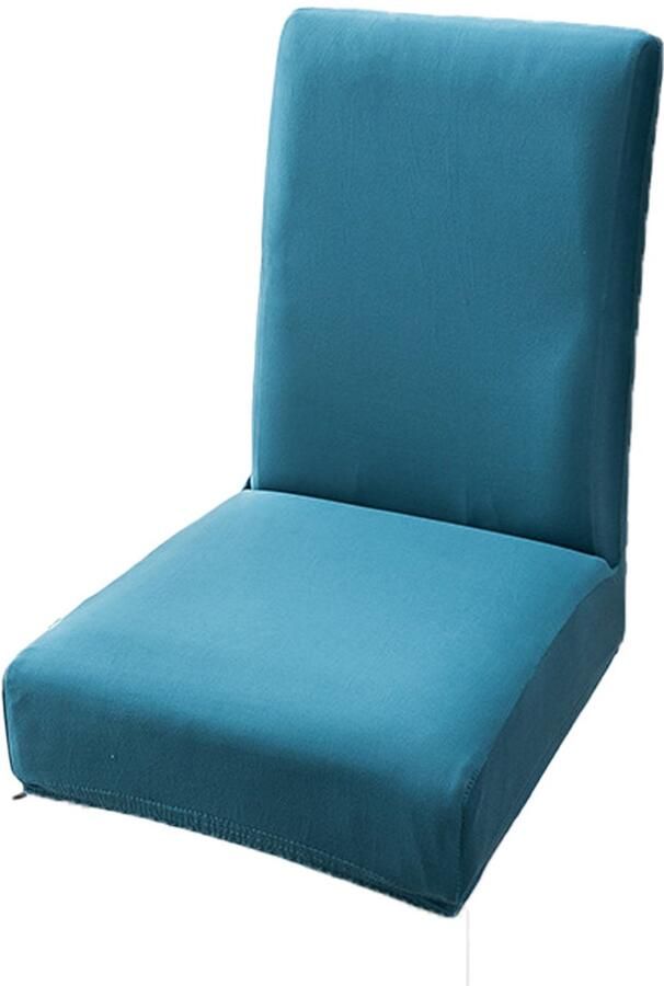 Stoelhoezen Eetkamerstoelen Slijtvast 1Stuks Voor Eetkamer en Keuken + Lichtblauw