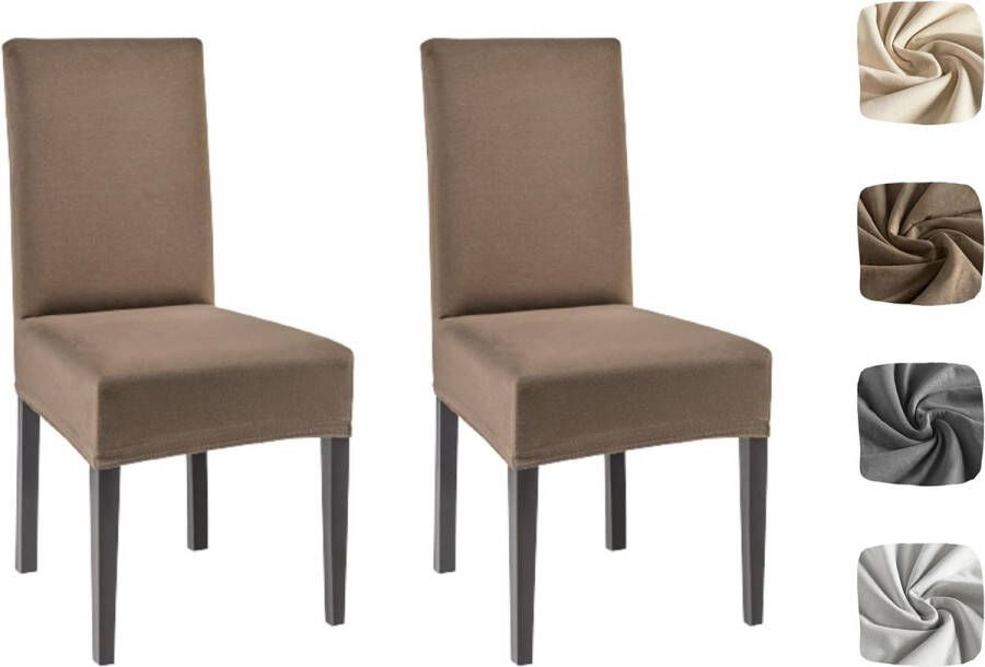 Stoelhoezen schommelstoelen set van 2 96% katoen en 4% elastaan ideaal voor schommelstoelen (taupe set van 2)