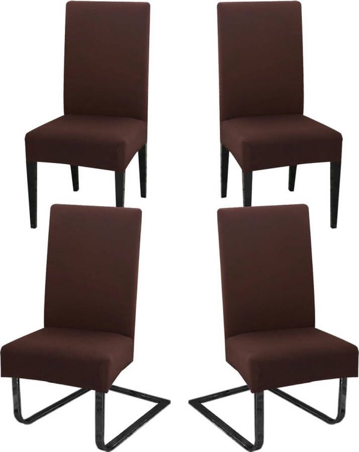 Stoelhoezen set van 4 schommelstoelen afneembaar wasbaar decoratie stretch stoelbekleding voor eetkamer bruiloft hotel keuken feestdecoratie ceremonie koffie