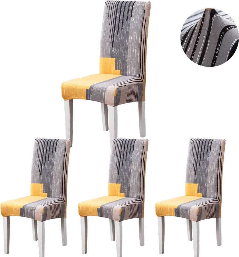 Stoelhoezen set van 4 6 stretch stoelhoezen universele moderne elastische hoezen voor stoelen voor eetkamer feest hotel restaurantstoelen decoratie