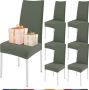 Stoelhoezen set van 6 stretch stoelhoezen voor eetkamerstoelen elastisch moderne universele stoelhoezen voor restaurant hotel banket feest decoratie (set van 6) - Thumbnail 1