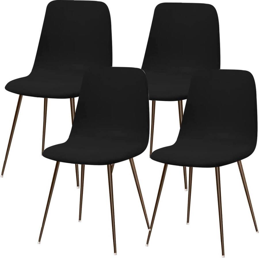 Stoelhoezen stretch stoelhoezen voor eetkamerstoelen universeel wasbaar Scandinavische stoelbekleding voor keukenstoelen hotel banket jacquard wit