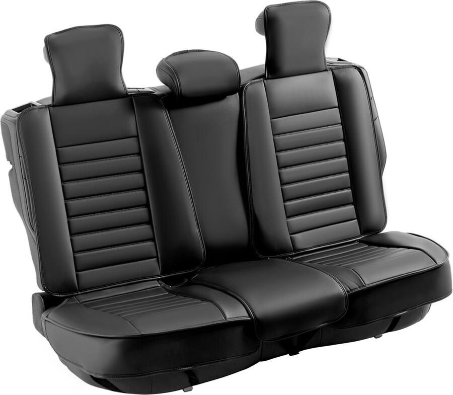 Stoelhoezen Universele Set voor Volledige Autostoelen 9-Delig Imitatieleer voor en Achter Half Gesloten Afneembare Hoofdsteun Geschikt voor De Meeste Auto's