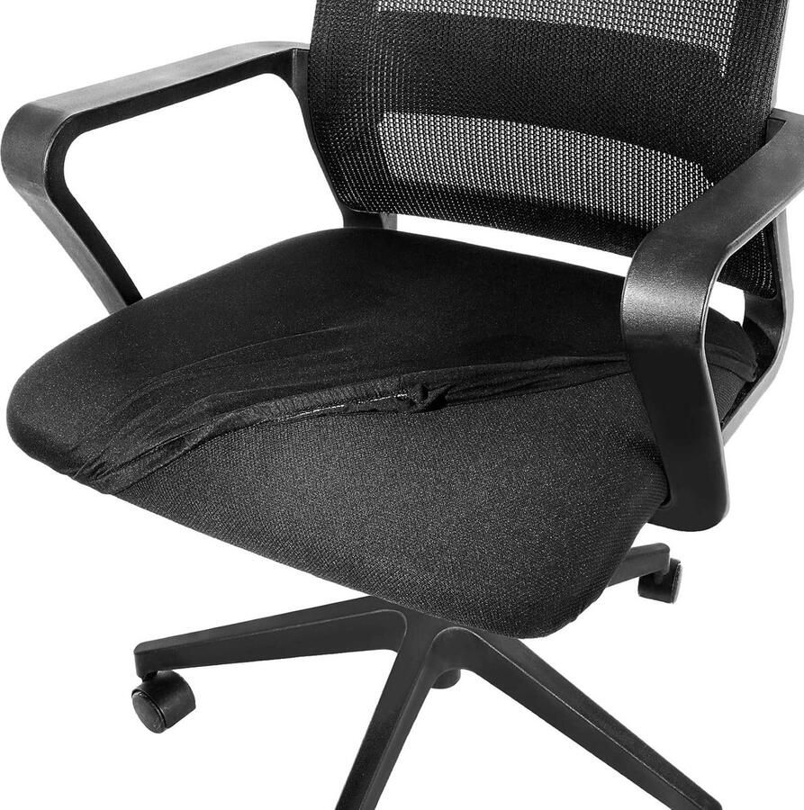 Stoelhoezen voor bureaustoel stretch wasbaar 2 stuks antislip