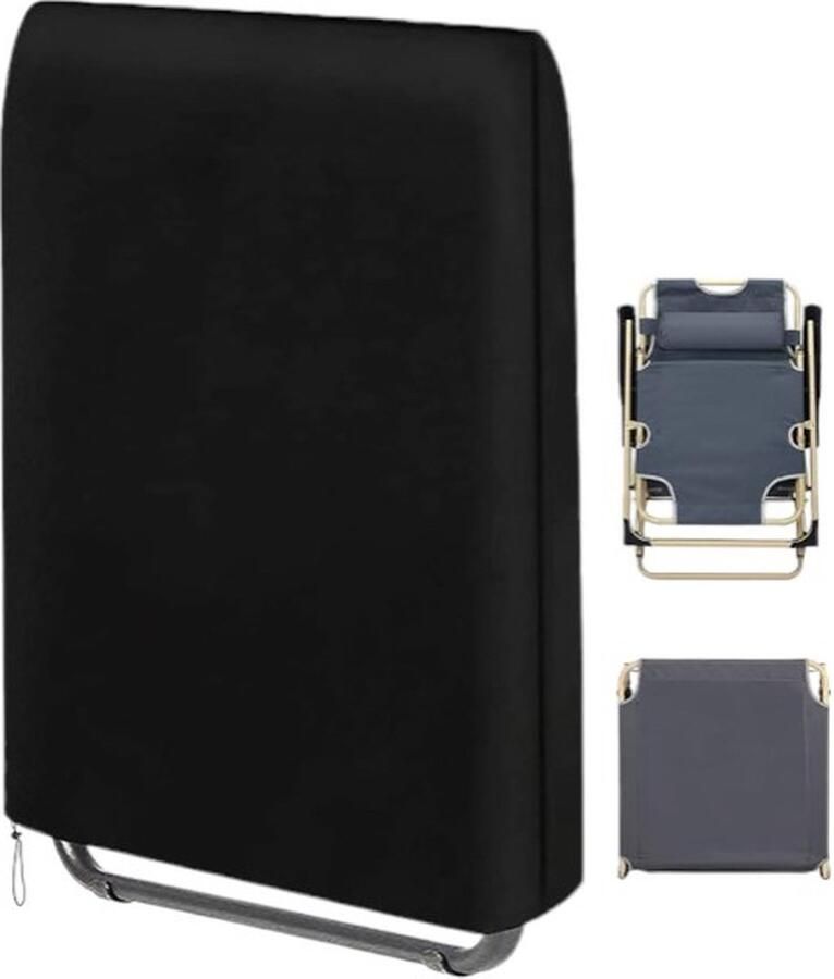 Stoelhoezen Waterdichte opvouwbare fauteuilhoezen voor buiten Stofdichte hoezen voor gazonterrasmeubilair UV-bescherming Loungestoelhoezen Extra groot Grijs