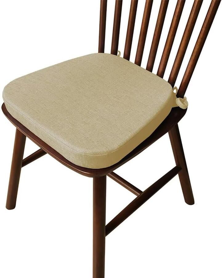 Stoelkussens voor eetkamerstoelen antislip wasbaar 2 stuks groot formaat