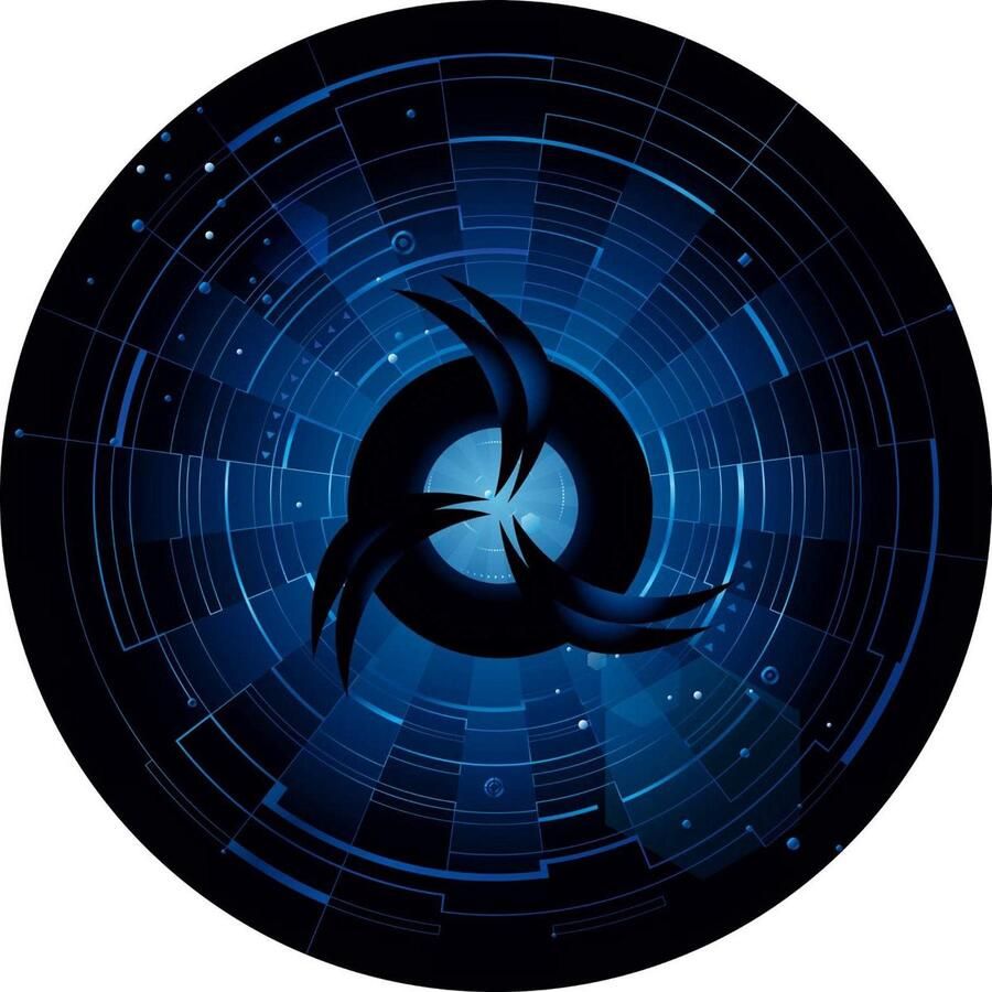 Stoelmat Vloerbeschermingsmat Ronde mat 1 stuk Blauw 120 cm