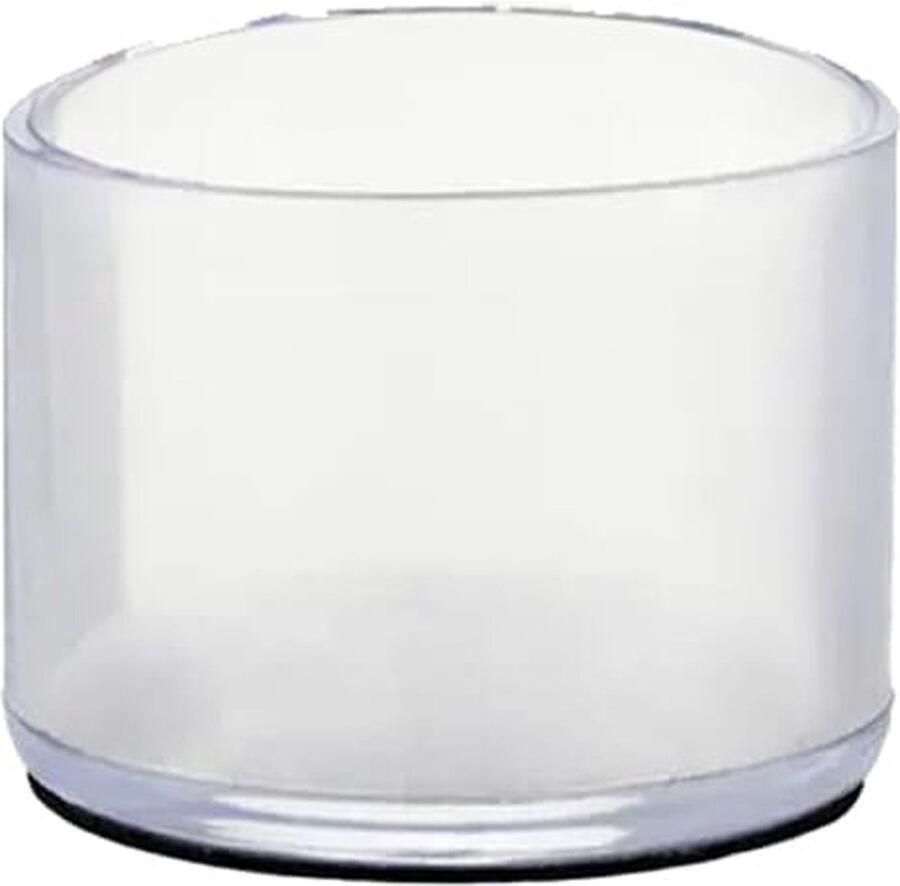 Stoelpoot beschermers Anti Kras Stoelpootdoppen Rond 16mm Transparant 4 stuks