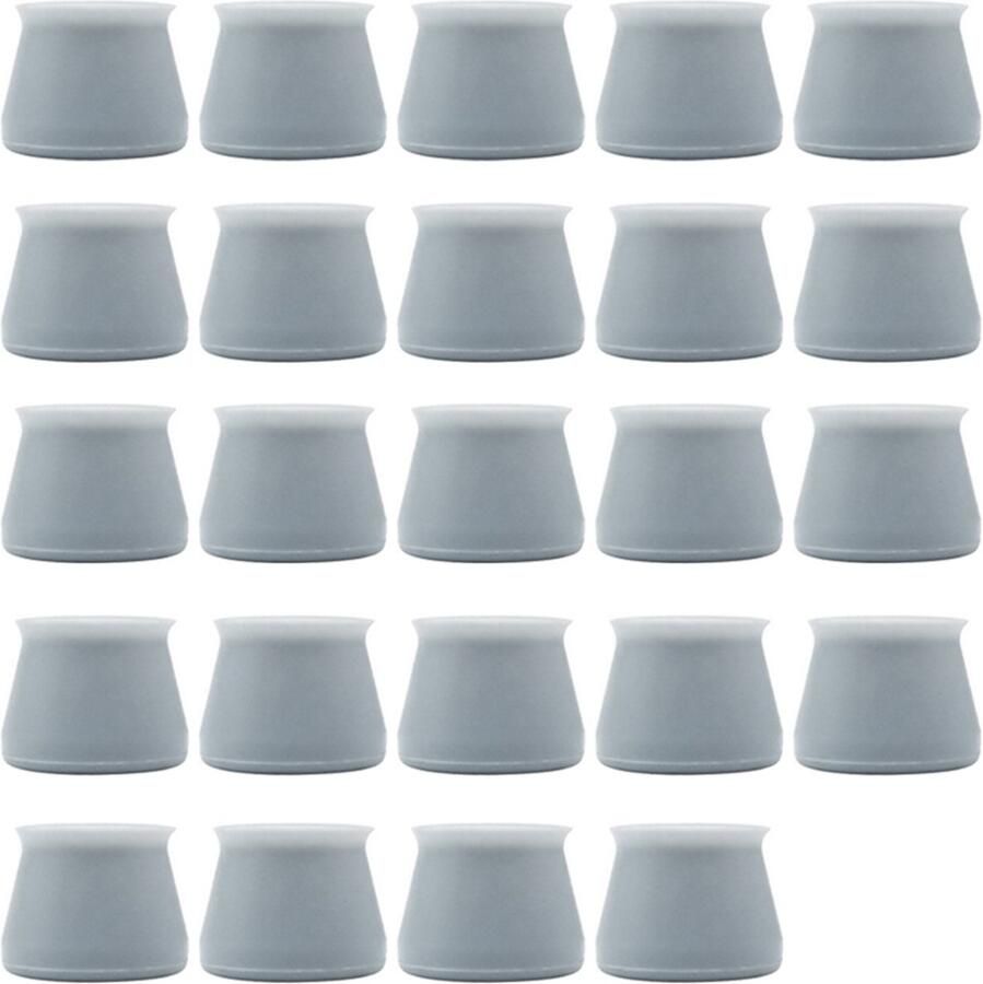 Stoelpoot Beschermers Vloerbescherming Siliconen Anti-Kras Vilt voor Bureaustoel 4 Stuks