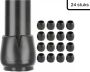 Stoelpoot Doppen – met Anti-Kras Vilt – Stoelpoot beschermers Vloerbescherming – Stoelpootbeschermers – 24 Stuks – 17-22mm – Zwart – Rond - Thumbnail 1