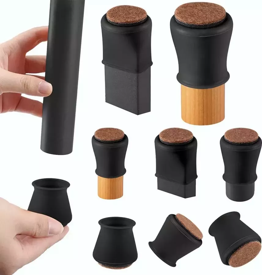 Stoelpoot sokken Stoelpootdoppen 8 stuks 31-43mm ⌀44 58mm