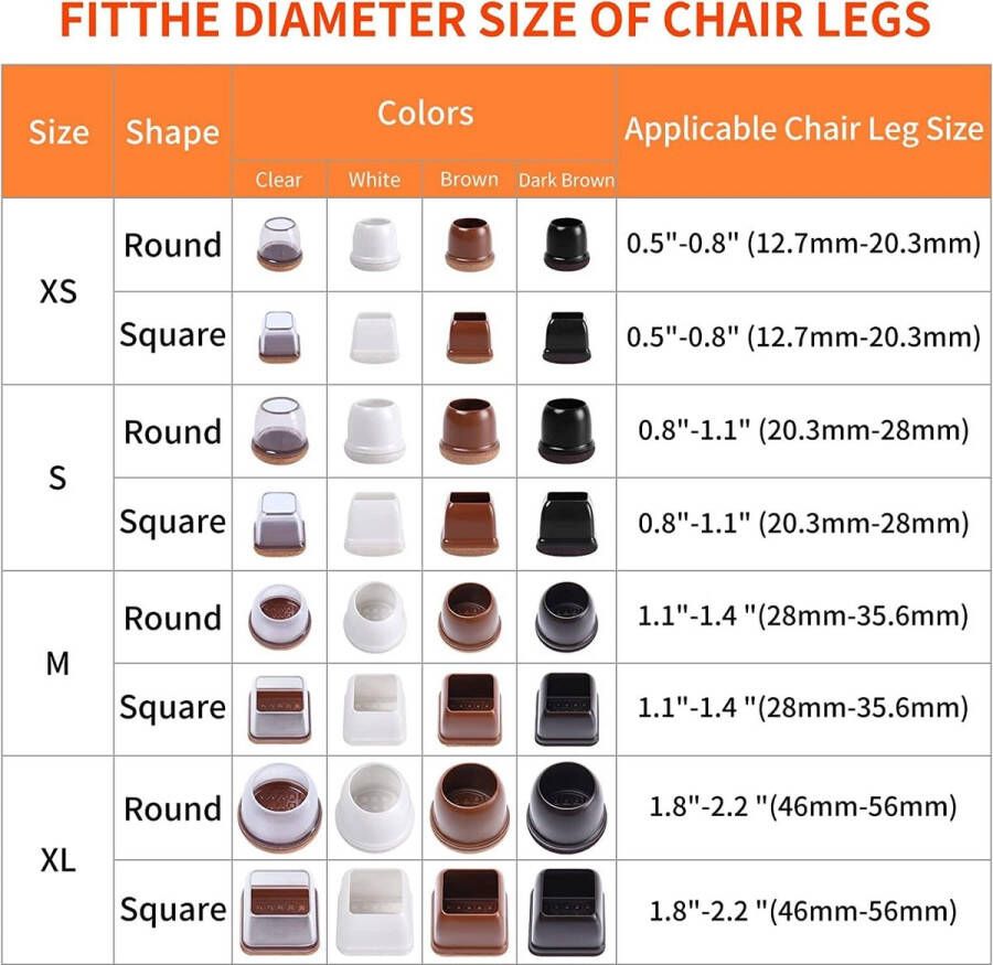 Stoelpootbeschermers 16 stuks kleine zwarte siliconen stoelpootvloerbeschermers 0 75 inch vierkante stoelglijders voor tapijt zweefvliegtuigen en thermoplastische elastomeercombinatie