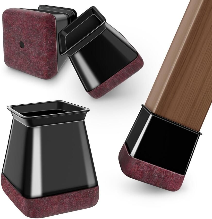 Stoelpootbeschermers Vloerbescherming Set van 4 Siliconen