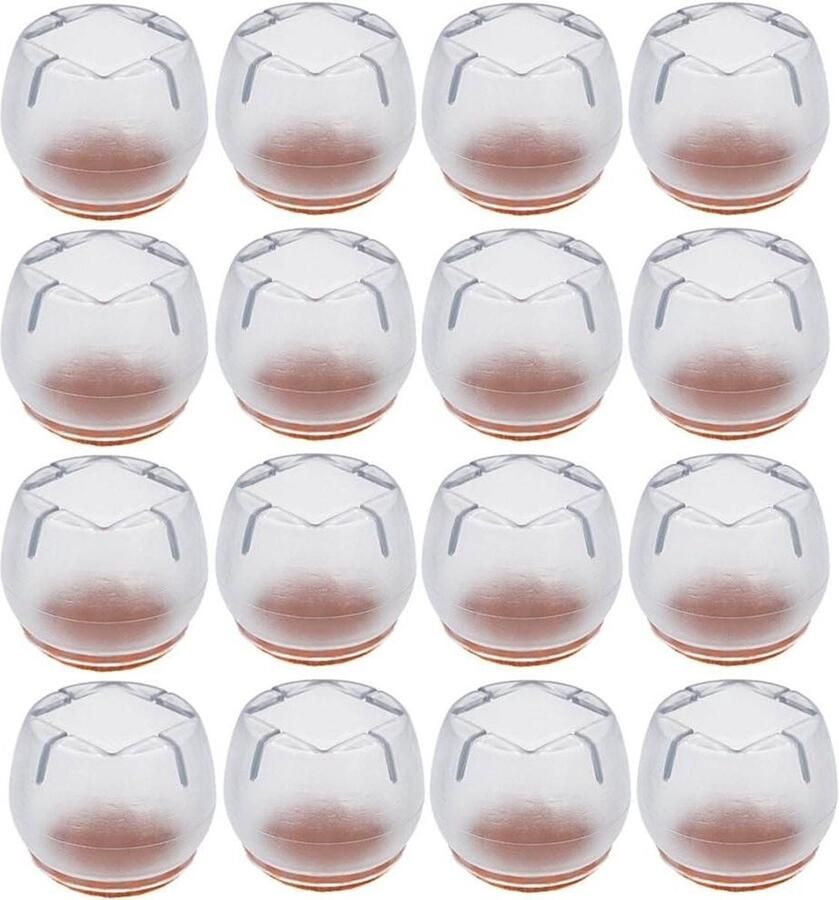 Stoelpootdoppen 45-50 mm vierkant siliconen set van 16 stuks meubelpootdoppen tafelbedekkingen bos vloerbeschermers voorkom krassen displaybeschermfolies