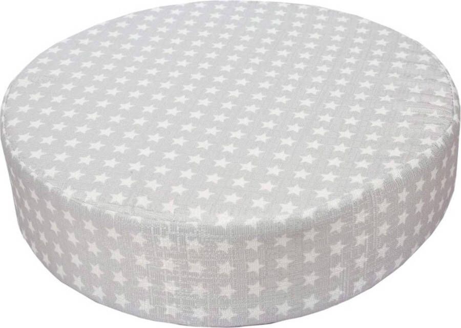 Stoelverhoger voor peuters eetkamerstoel verhogend kussen dier bedrukt rond 32 cm kinderverhoger voor dineren Draagbaar reizen verhogend kussen -Zilveren Ster