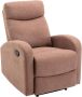 Stoffen fauteuil bruin EVELYN L 75 cm x H 100 cm x D 95 cm - Thumbnail 2