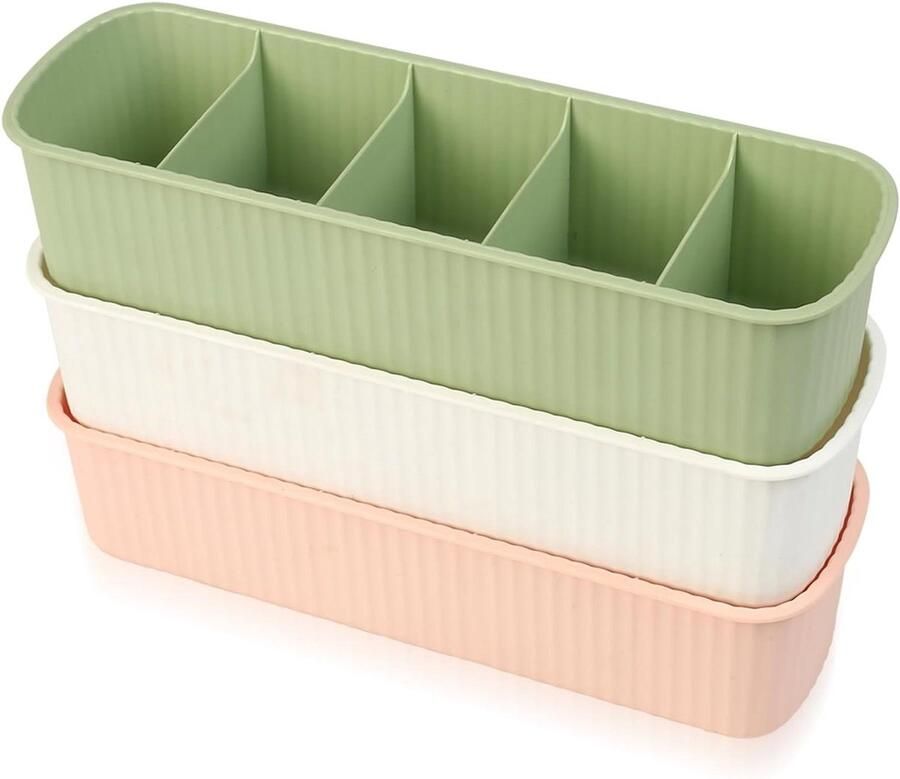 Storage Boxes 3 Pcs Wardrobe Organization System for Socks and Underwear Drawer Divider Organizer for Bras and Underpants