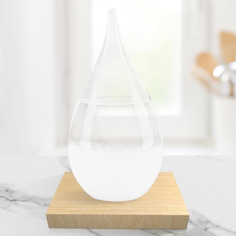 Nieuwe titel: Stormglas voor weersvoorspelling Creatieve geschenken decoraties waterdruppels glazen fles veranderen met het weer voor kantoor slaapkamer bureau decoraties