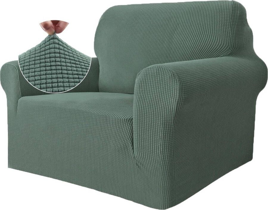 Stretch Bankhoes 2 Zits Elastische Bankhoezen Voor Woonkamer 1 Stuks Universele Rekbare Armsteun Sofahoes Met Anti-slip Schuim Krasbestendig Meubelhoes Voor Bank Groen - Foto 2