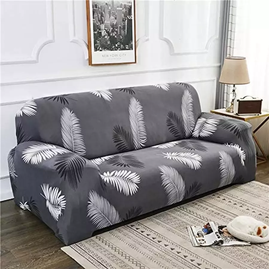 Stretch bankhoes 3-zits sofa gooien bankhoezen elastisch voor bank met armleuningen (D 3-zits)