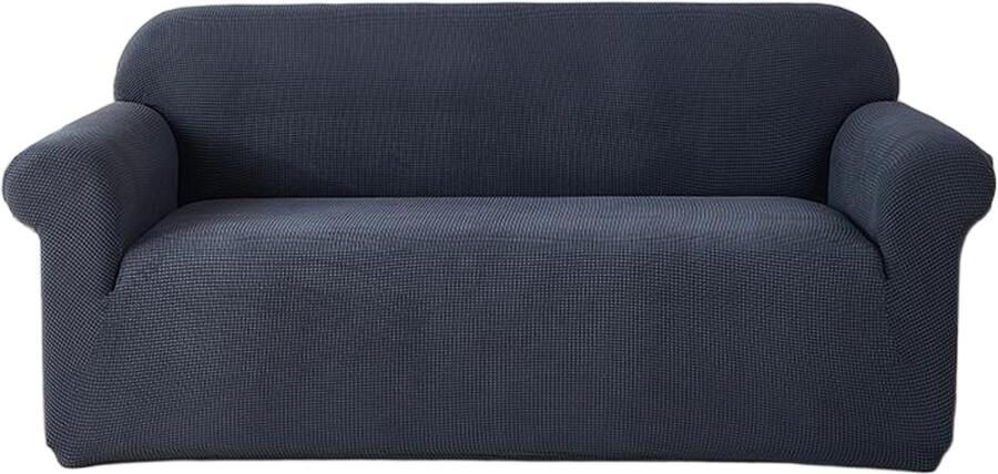 Stretch bankhoes 3-zits Stretch bankhoes voor de woonkamer 1 stuk universele stretch armleuning bankhoes met antislip schuim anti-kras meubelhoes voor de bank -190*230cm-Grijs