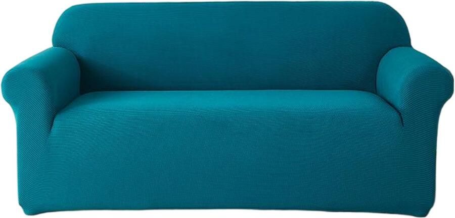 Stretch bankhoes 3-zits Stretch bankhoes voor de woonkamer 1 stuk universele stretch armleuning bankhoes met antislip schuim anti-kras meubelhoes voor de bank -190*230cm-Donkergroen