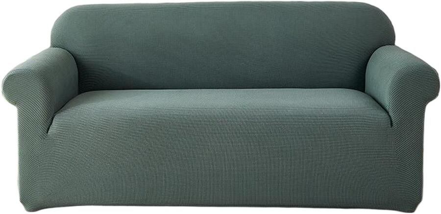 Stretch bankhoes 3-zits Stretch bankhoes voor de woonkamer 1 stuk universele stretch armleuning bankhoes met antislip schuim anti-kras meubelhoes voor de bank -190*230cm-Blauwgroen