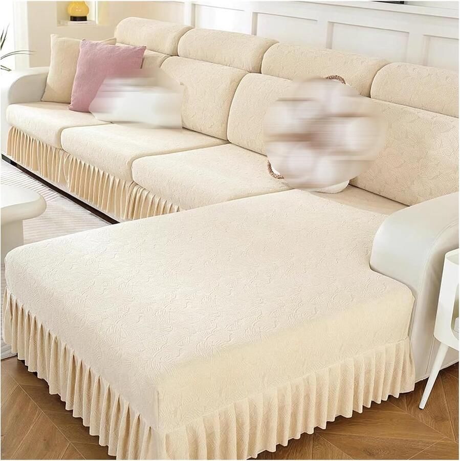 Stretch bankhoes voor 1 2 3-zitsbanken Elegante fluwelen meubelbeschermer