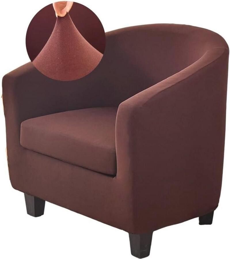Stretch Chesterfield Fauteuil Hoes 2 Stuks Antislip Effen Kleur Geschikt voor Bar Woonkamer Slaapkamer en Club
