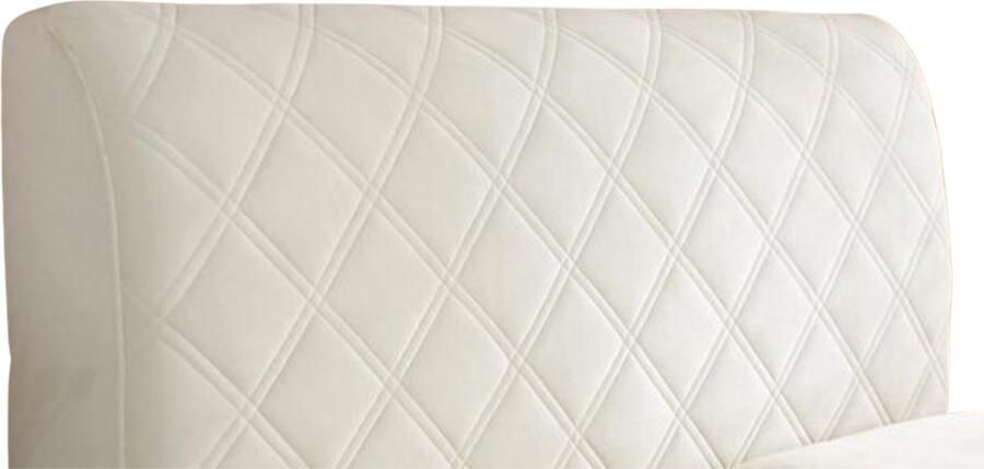 Stretch Hoofdbord Hoes Gebroken Wit Elegant en Stofdicht Lengte 180 cm