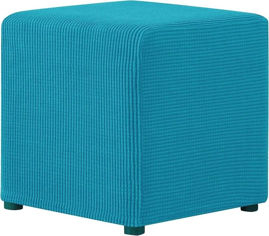 Stretch Jacquard Poef Hoes 40x40 cm Bescherm je Voetenbank Stijlvol en Functioneel