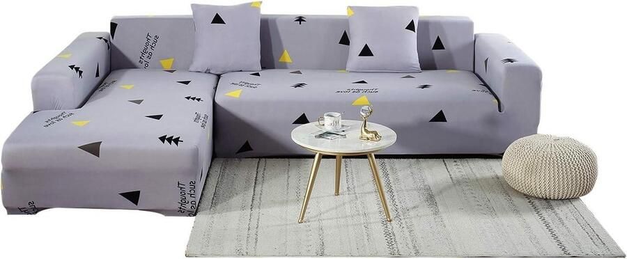 Stretch Bankhoes Elastische L Vorm Bankhoes Bank Protector Bank Slipcover 1 2 3 4 Zits