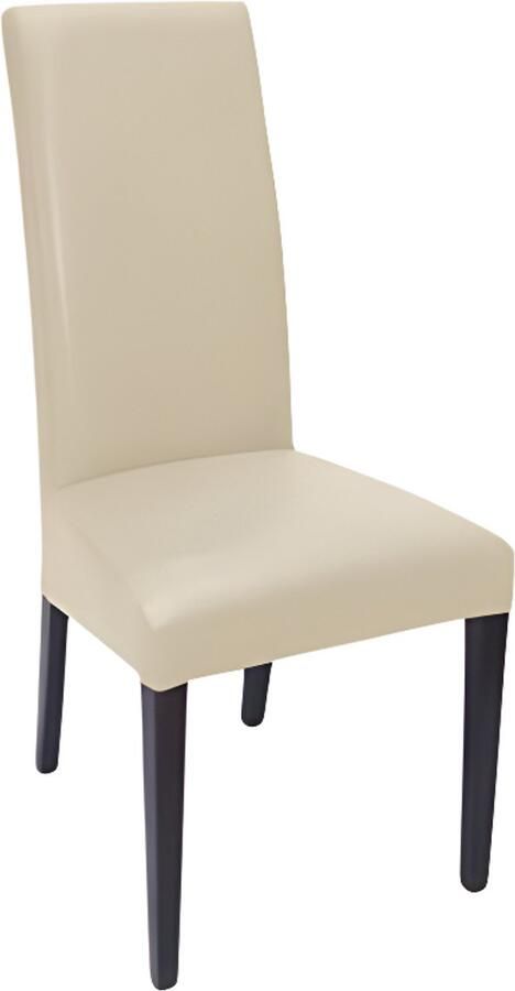 Set van 6 stretch eetkamerstoelhoezen Spandex Dining Parsons Chair Slipcover afneembare wasbare stoelbeschermer stoelbekleding voor eetkamer bruiloft banket (Wijnrood)