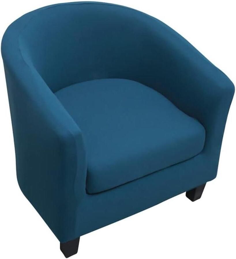 Smoakez Stretch hoezen voor club stoel 2 stuks meubelbeschermers wasbaar stofdicht voor fauteuil bankhoezen café-woonkamer duurzaam