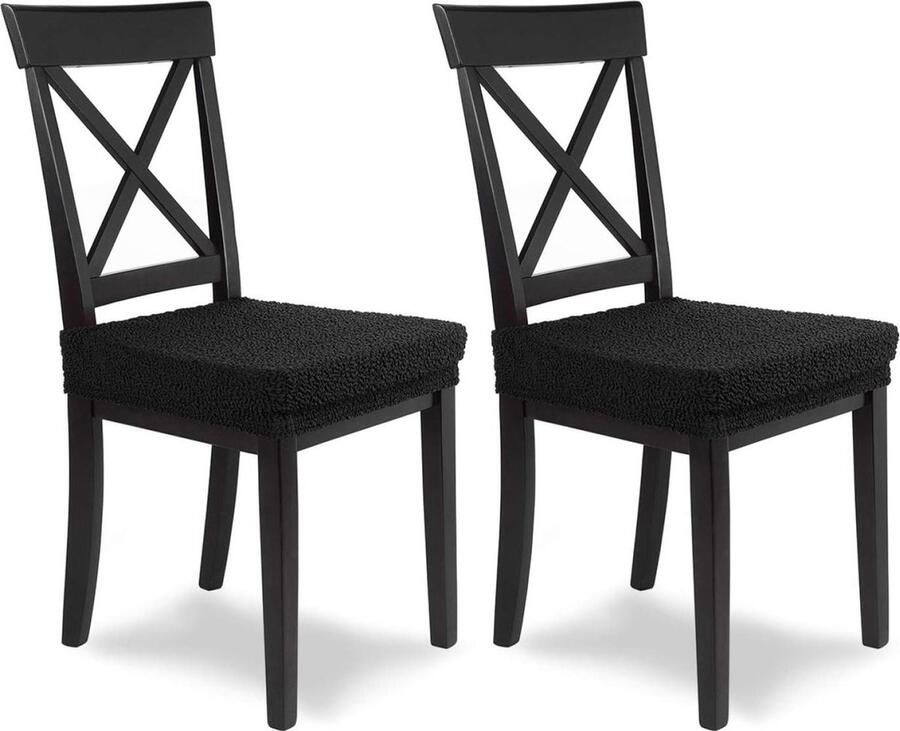 Stretch stoelhoes Jacquard Lea-stoelovertrek set van 2 elastische stoelhoezen eetkamerstoel elegante stoelhoezen bureaustoel hoes. Stoelhoezen